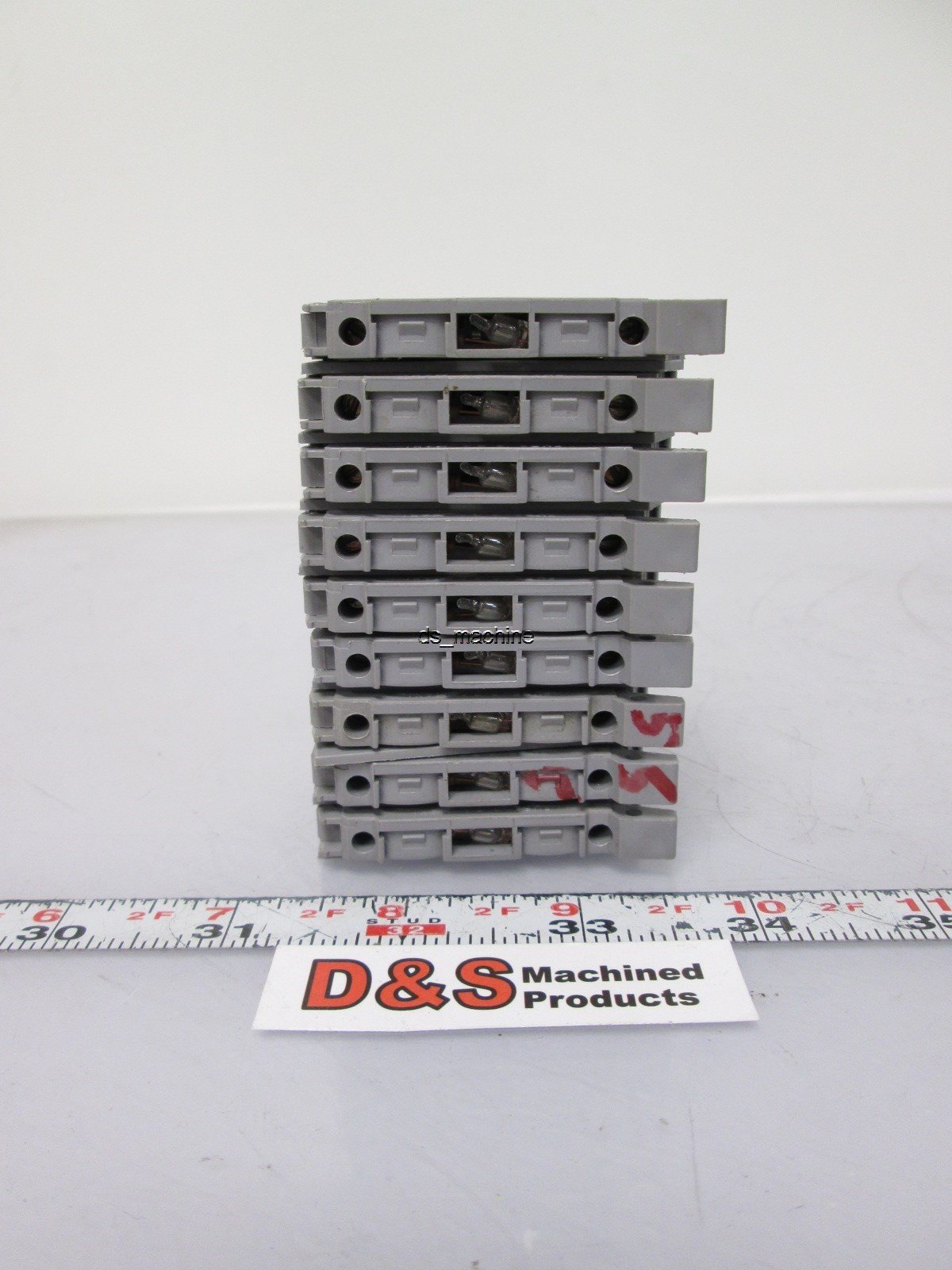 Used Lot of 9 Entrelec M4/8S... Fuse Holders w/ Indication 6.3A