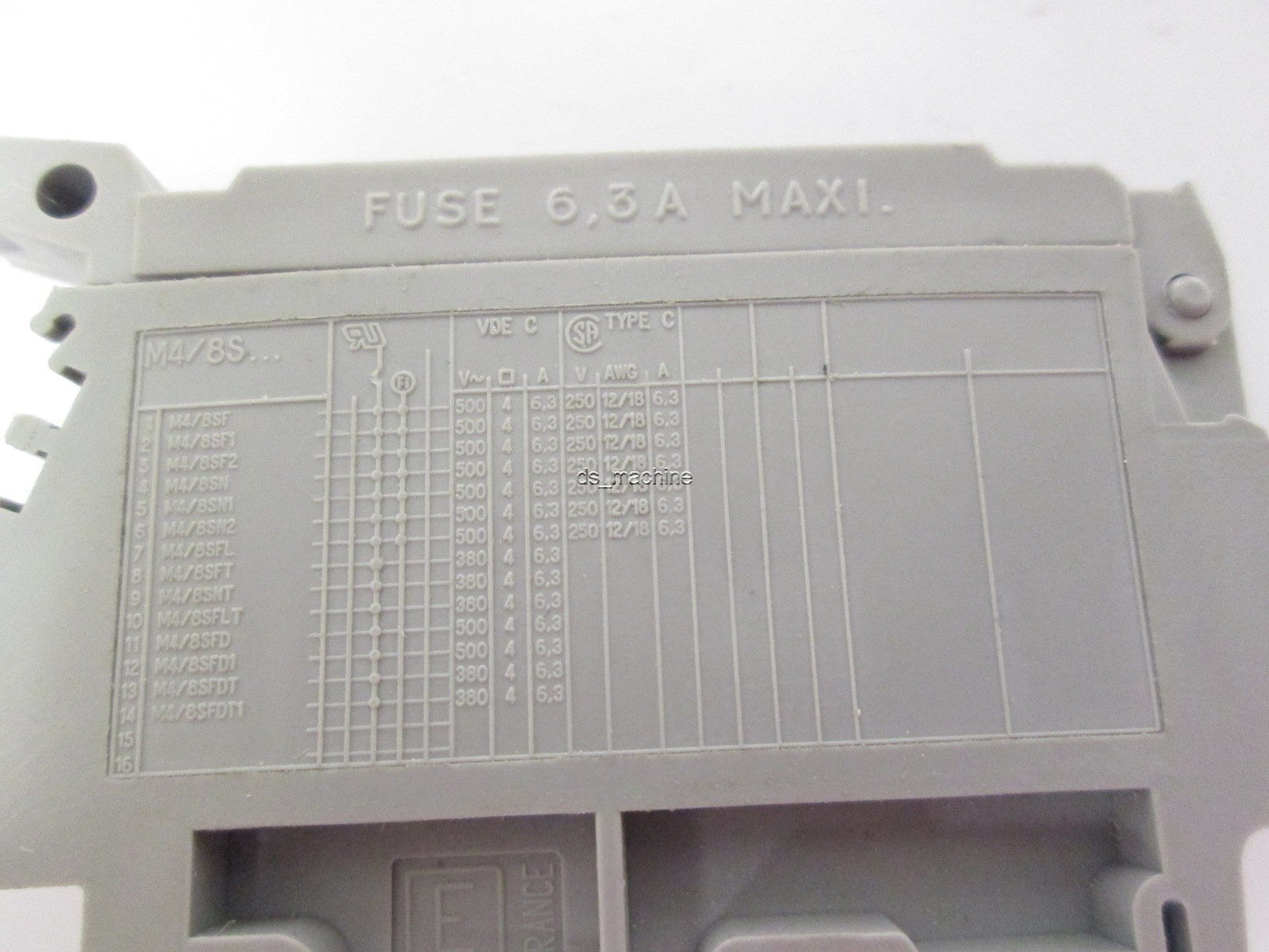 Used Lot of 9 Entrelec M4/8S... Fuse Holders w/ Indication 6.3A