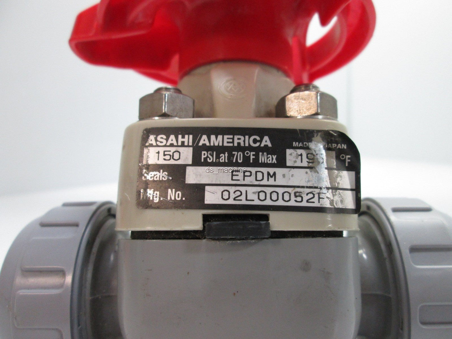 Used Asahi/America EPDM Manual 5/8" Two-Way Valve 150PSI at 70F Max