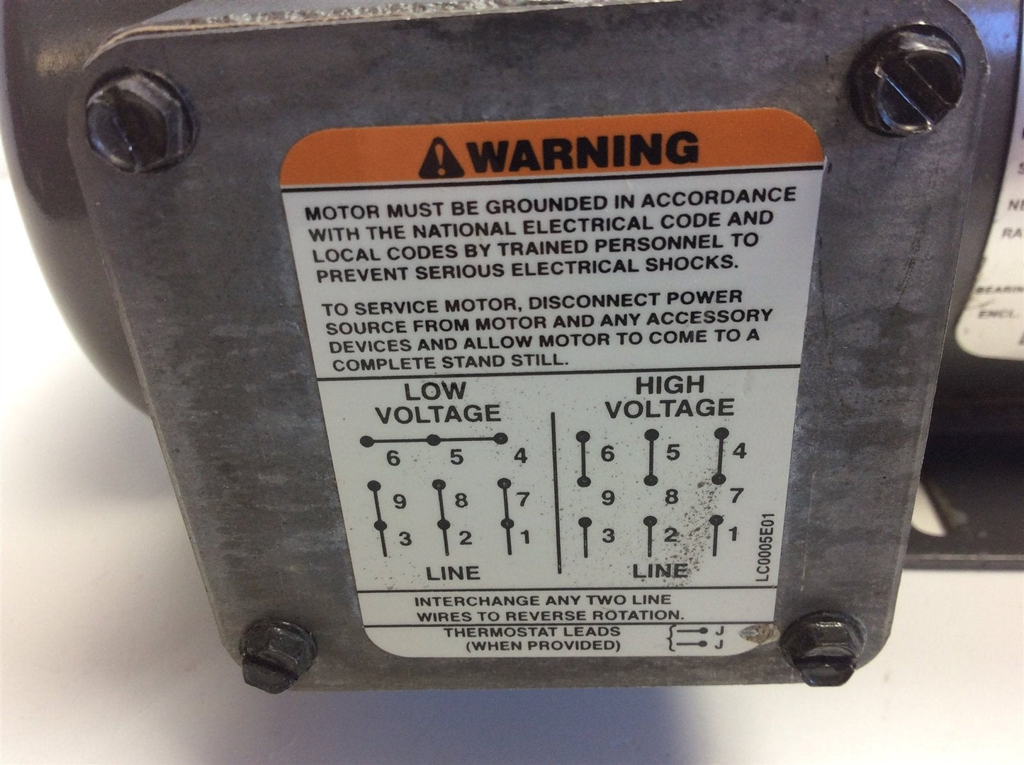 Used Price Pump 1440 Electric Motor .33HP, 2850-3450 RPM, 220/440V, 3 Phase, Frame 42