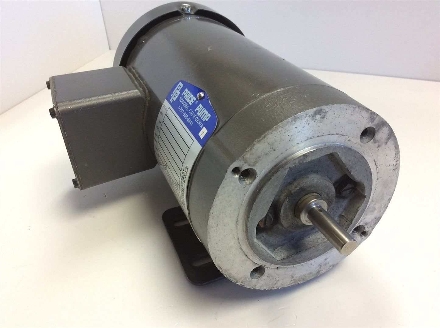Used Price Pump 1440 Electric Motor .33HP, 2850-3450 RPM, 220/440V, 3 Phase, Frame 42