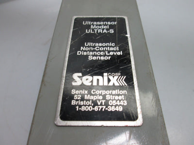 Senix Ultrasensor Ultra-S Ultrasonic Non-Contact Distance Level Sensor *Damaged*