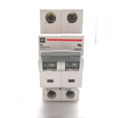 Used Cutler Hammer WMS2C05 C5 2-Pole Circuit Breaker 415V