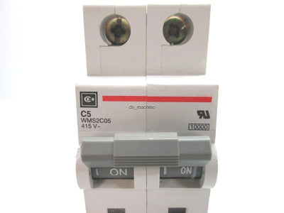 Used Cutler Hammer WMS2C05 C5 2-Pole Circuit Breaker 415V