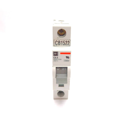 Used Cutler Hammer WMS1C00 C0.5 Circuit Breaker 1-Pole, 240V