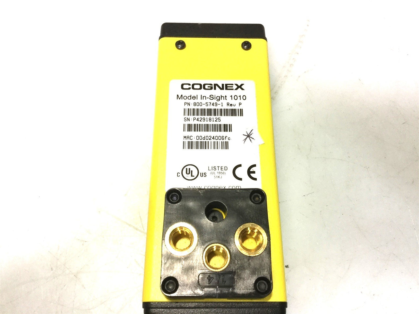 Used Cognex 800-5749-1 Rev. P In-Sight 1010 Machine Vision Camera 640x480 16MB 30FPS