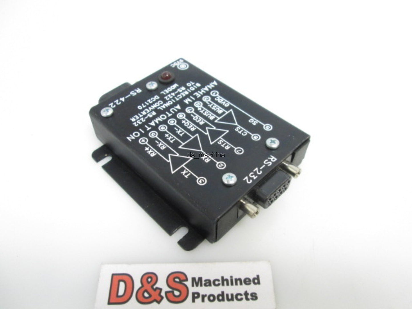 Used Anaheim Automation DC2170 Bidirectional RS-232 to RS-422 Converter D-Sub 9-Pin