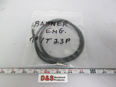 Used Banner IF23P Fiber Optic Cable Opposed Mode Glass Fiber 36" Length PVC Sheath