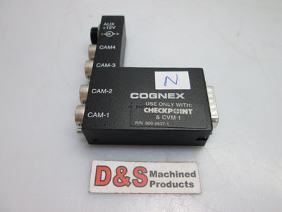 Used Cognex 800-5637-1 Camera Breakout Box *Use only with Checkpoint and CVM1*