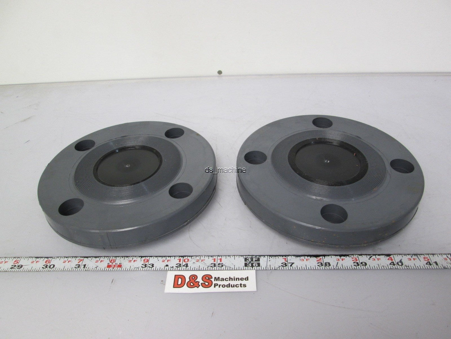 Used Lot of 2 Chemtrol / Nibco CA16550 PVC Blind Flange with Seals 2" Schedule 80