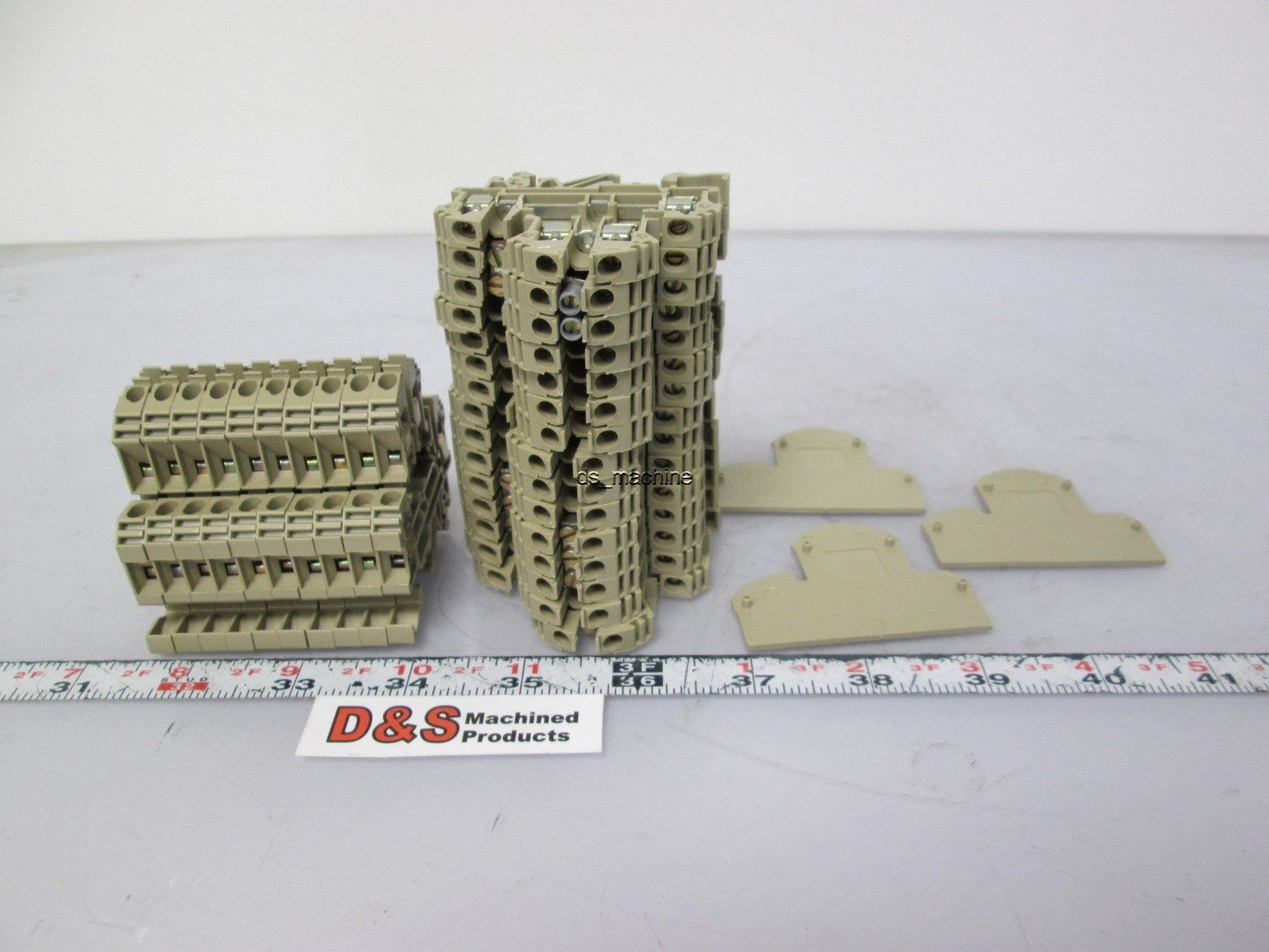 Used Lot of 25 Conta Clip RKD4 Terminal Blocks & 3 Contra-Clip AP RKD End Barriers