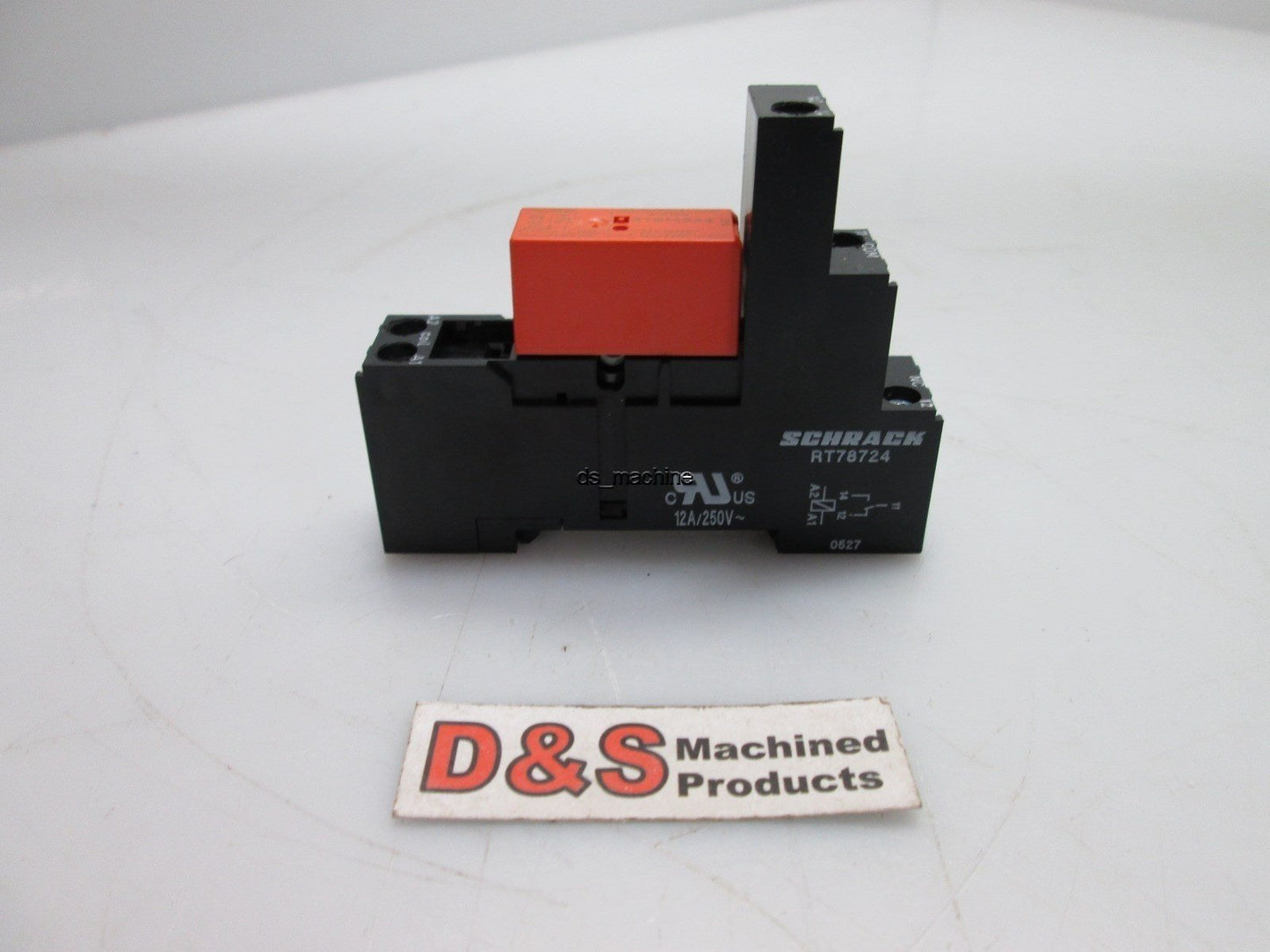 Used Schrack RT78724 Relay Socket 12A / 250V w/Schrack RTB14024 Relay 24VDC