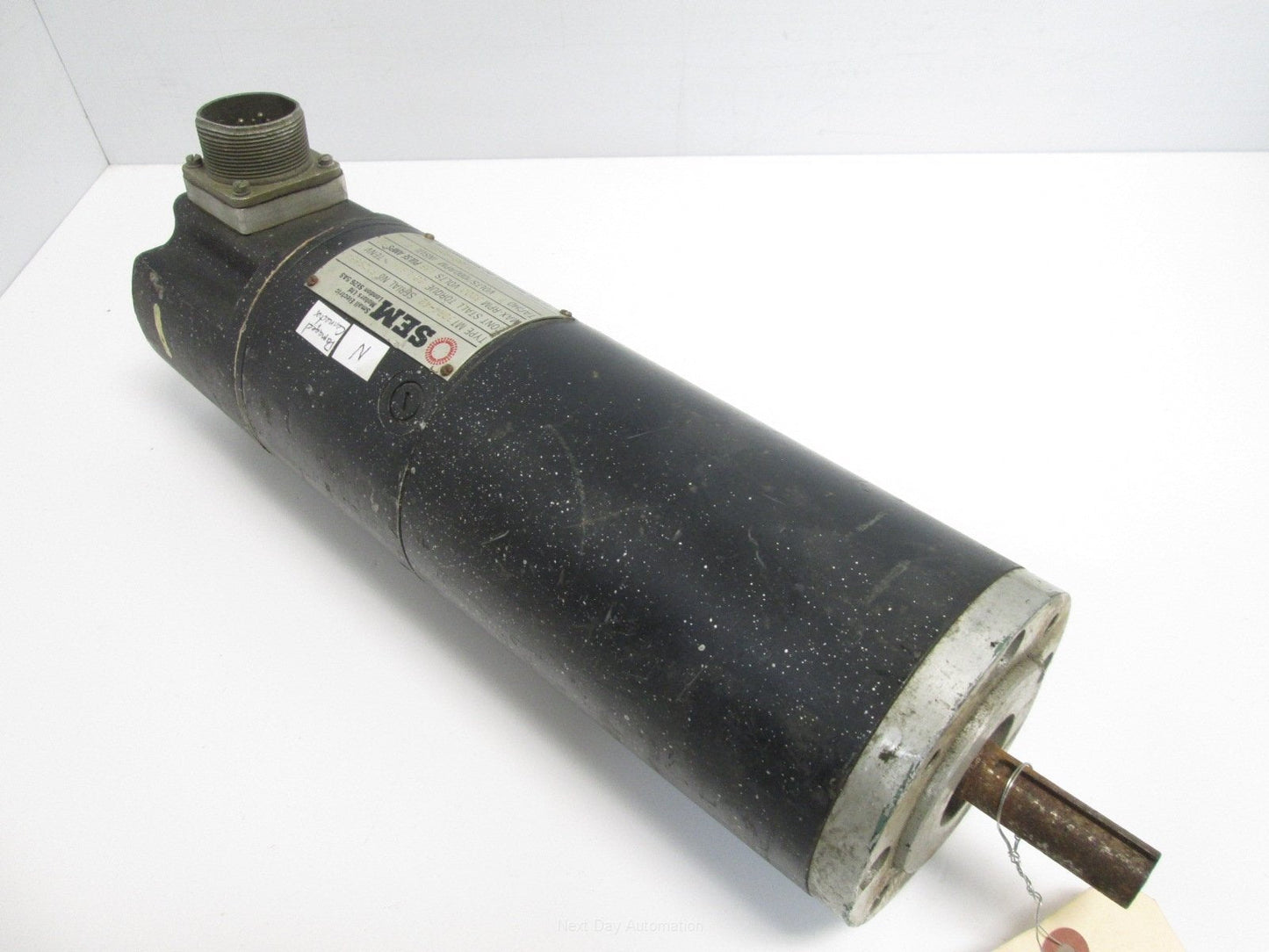For Parts SEM MT-30R4-37 Permanent Magnet DC Servomotor 3750 RPM *For Parts Only*