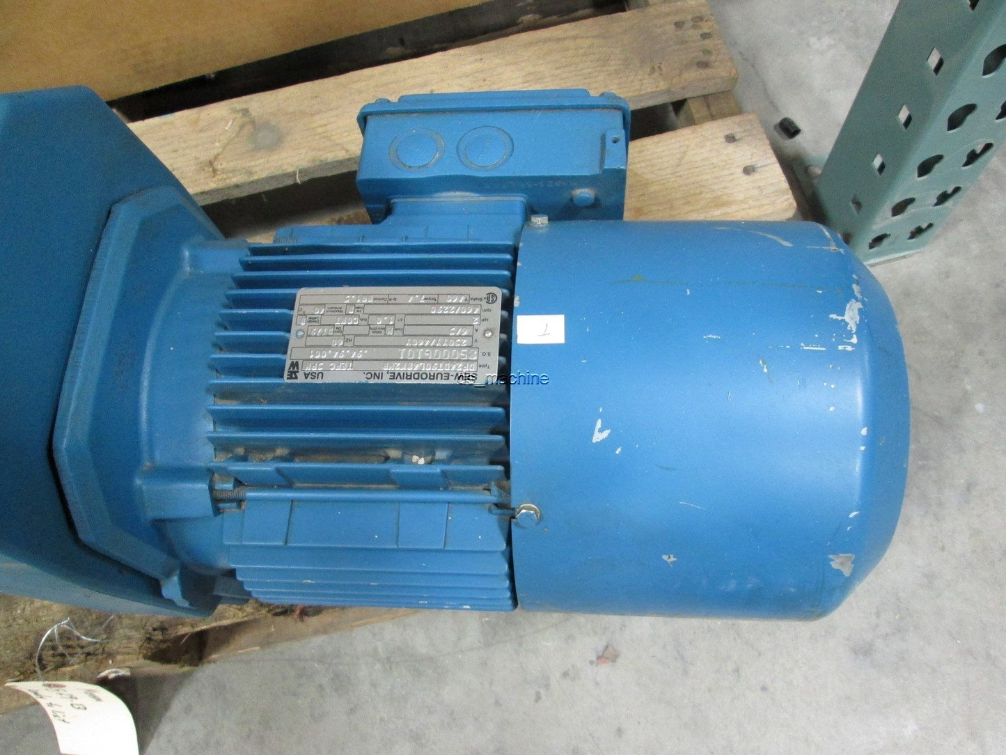 Used SEW K66D24DT90L4BM2MR, DF24DT90L4BM2MR Gearmotor 230/460VAC 6/3A 2HP 58.11:1