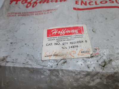 New in Bag Hoffman 14370 Wire-Way Reducer, 2-1/2" x 2-1/2" Inner