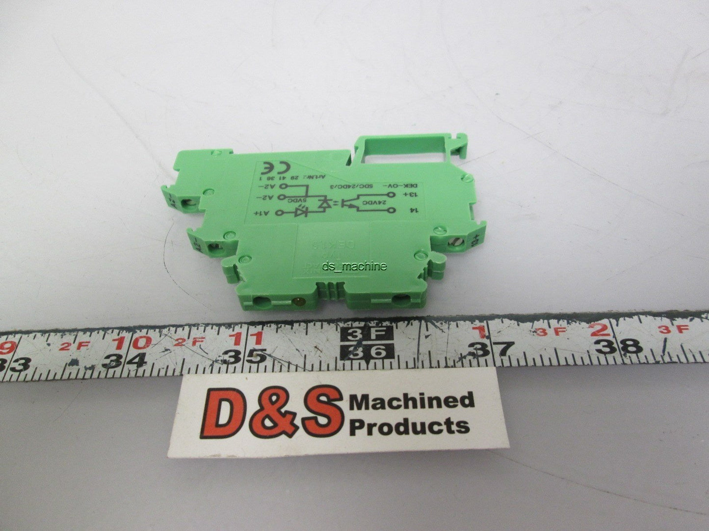 Used Phoenix DEK-OV-5DC/24DC/3 Solid State Relay Terminal Block 5VDC Control, 3-30VDC