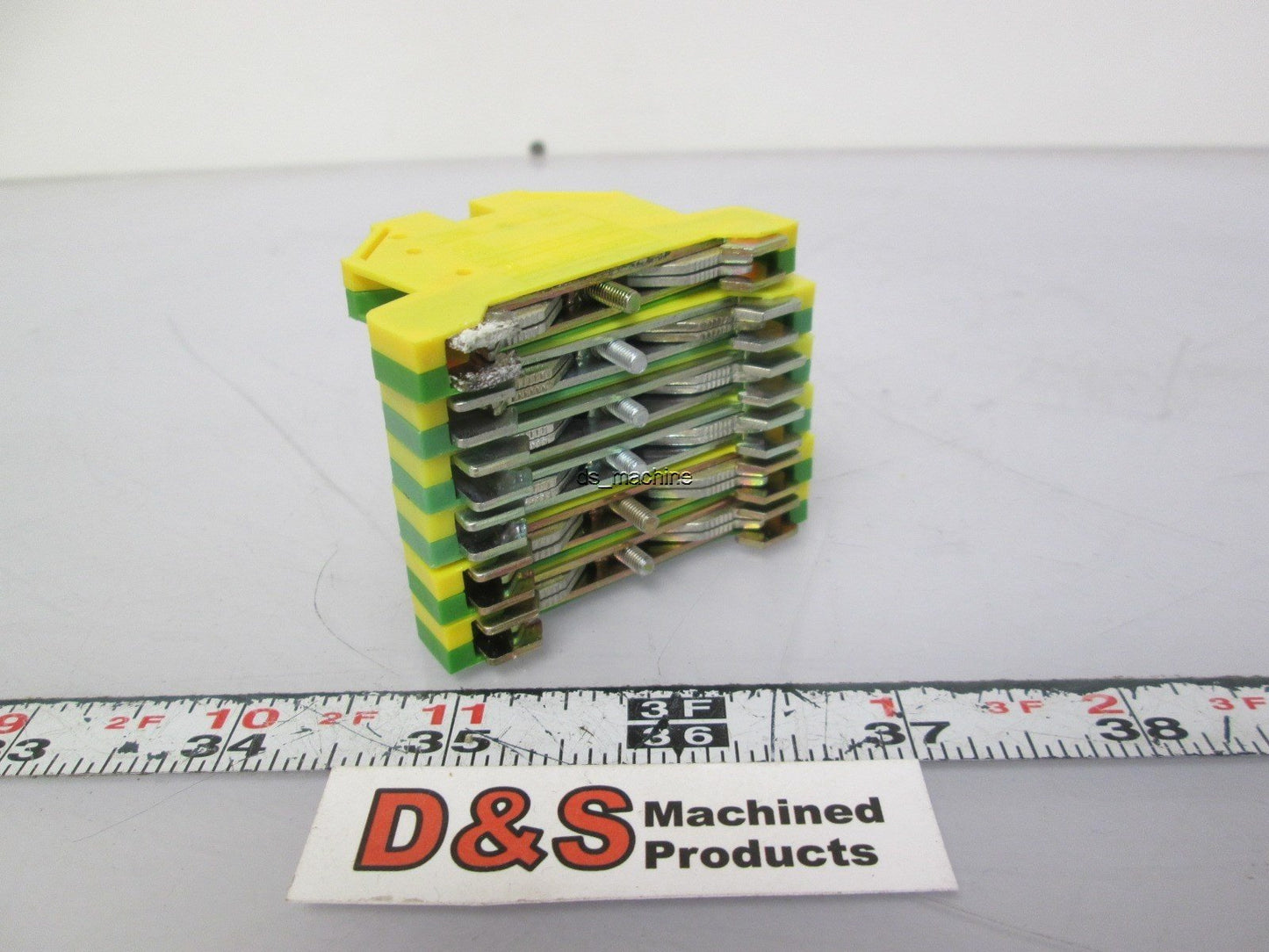 Used Lot of 6 Automation Direct Euro E4 Grounding Terminal Blocks 24-10AWG