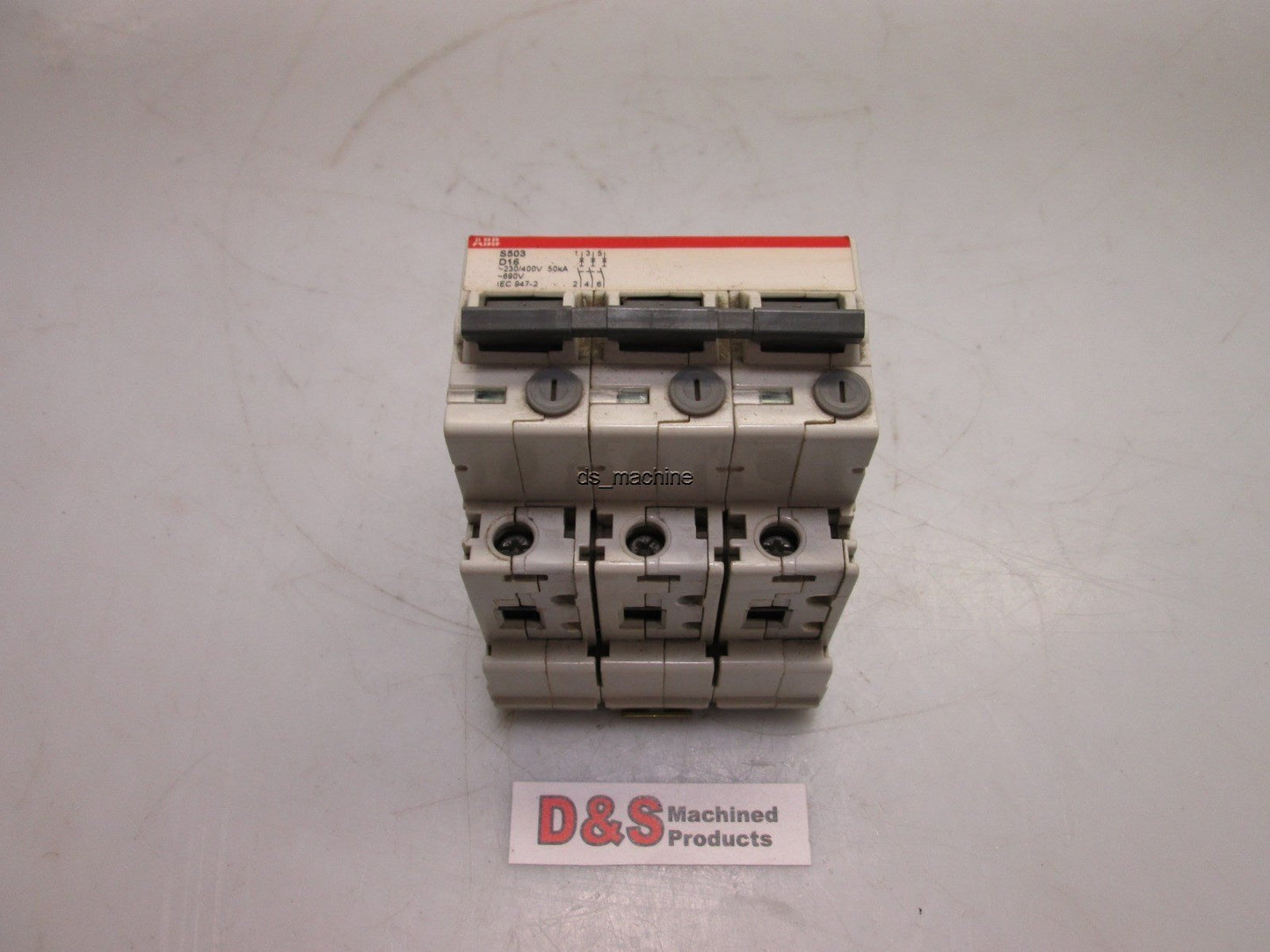Used ABB S503 D16 Circuit Breaker, 3-Pole, 230/400V, 50kA ~ 690V