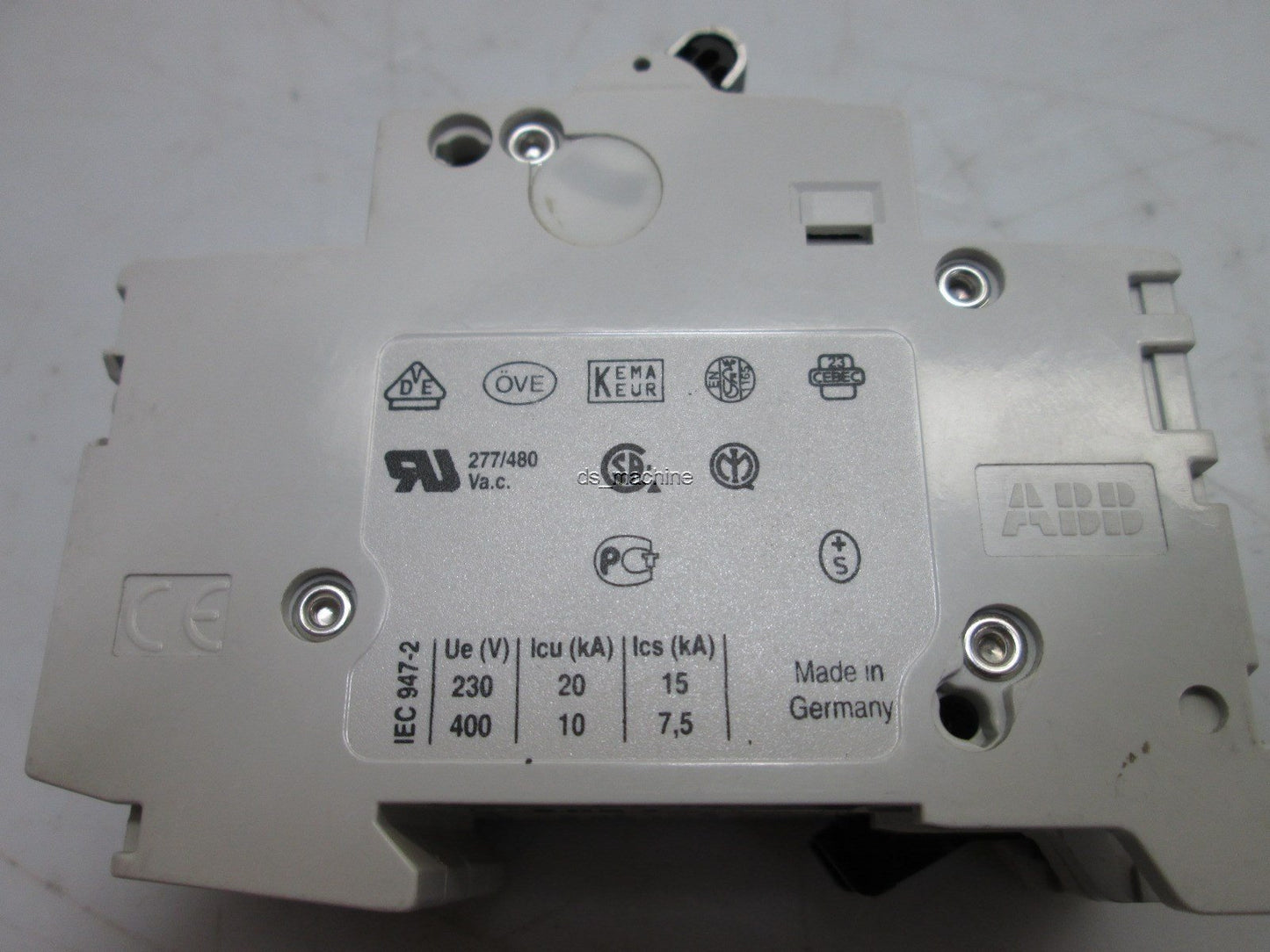 Used ABB S202 D13 Circuit Breaker, 2-Pole, 230V-400V