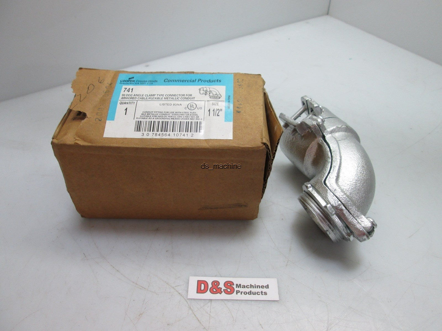 New – Open box New Cooper Crouse-Hinds 741 90 Degree Angle Clamp 1-1/2" Size