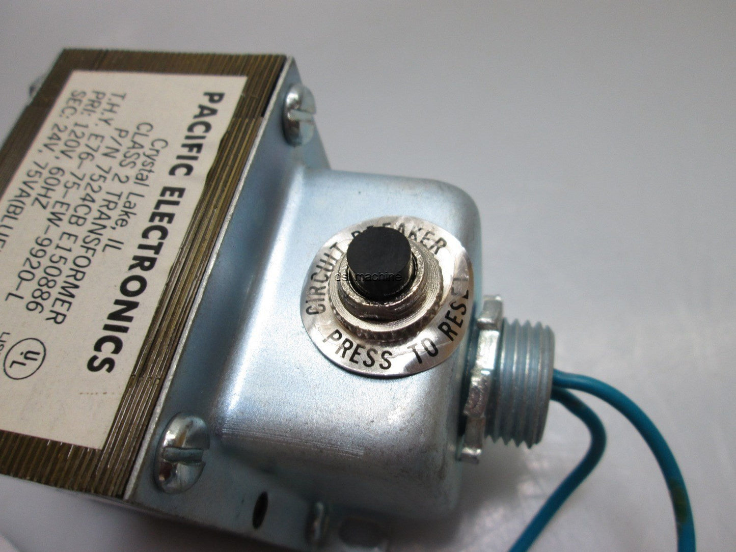 Used Pacific Electronics 7524CB-E150886 Class 2 Transformer PRI: 120V, SEC: 24V 75VA