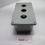 Used Hoffman Electrical 3-Slot Pushbutton Enclosure 7-3/4" x 3-7/8" x 2-3/4"