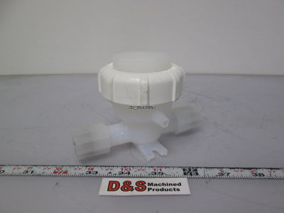 New – Open box Fluoroware Pneumatically Operated Diaphragm Check Valve 1/2" Ports
