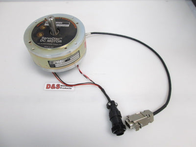 Used PMI Kollmorgen 00-00907-999 ServoDisc DC Motor 0.5" Diameter Shaft