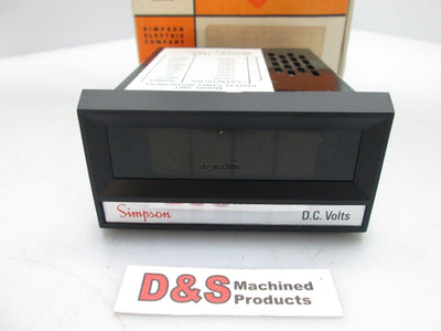 New Simpson Electronic 2867 DC Measuring 3-1/2 Digit Panel 20V