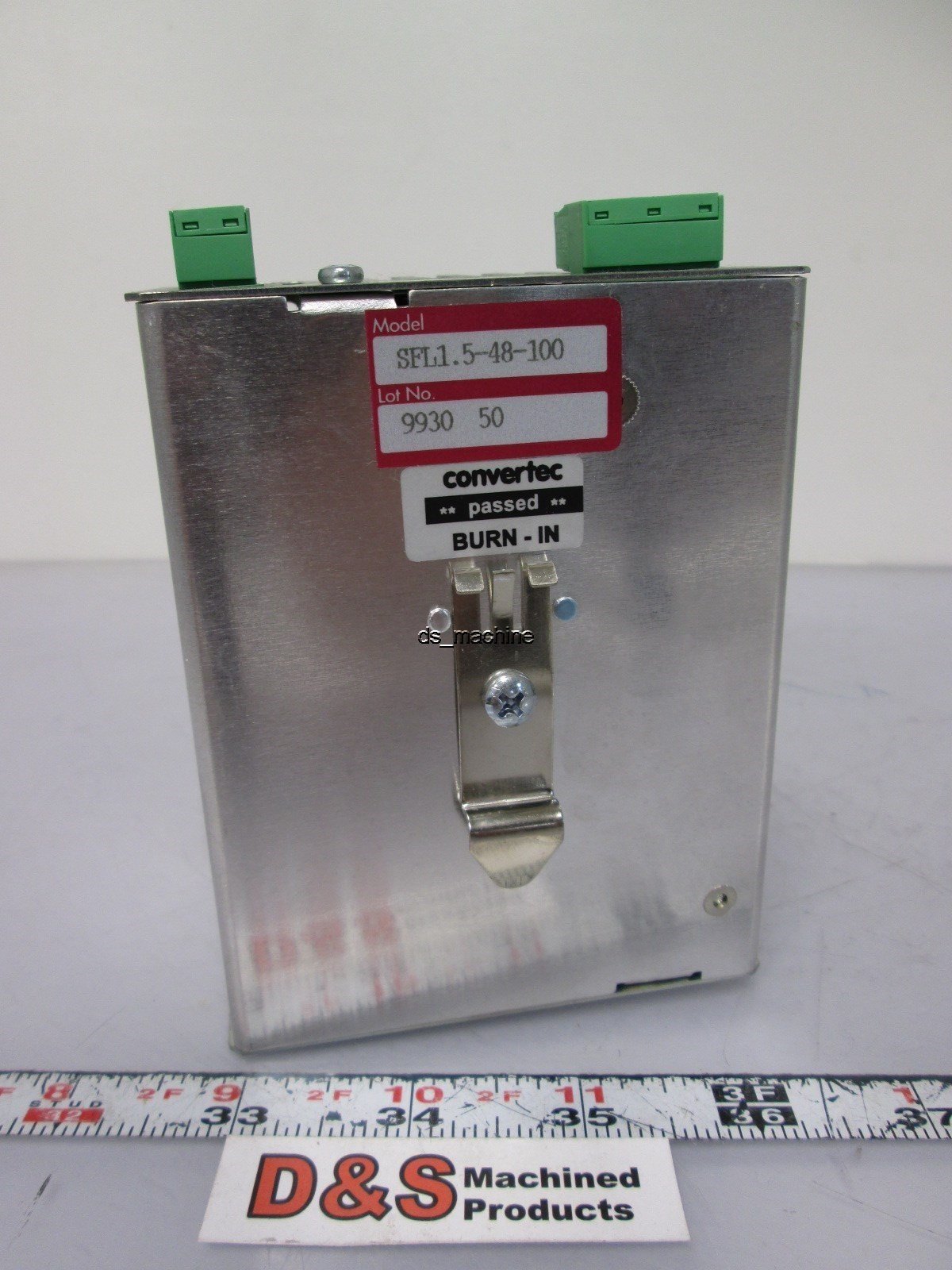 Used Sola SFL 1.5-48-100 Power Supply 115/230VAC 1.7/0.9A Input 48VDC 1.5A Output DIN
