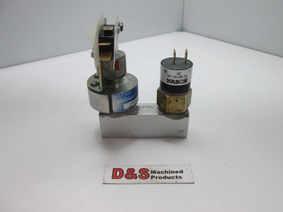Used Whitman Controls P88G-6-C1TB Pressure Switch w/Nason SM-1A-5R/QC Pressure Switch