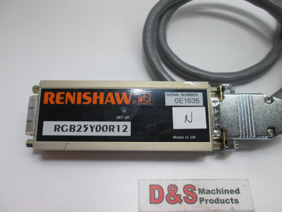 Used Renishaw RGB25Y00R12 Readhead Encoder Interface Unit, 0.1um Resolution w/Cable