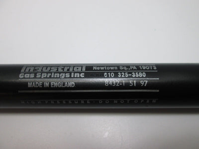 Used Industrial 8432-I 51 97 Customline Threaded Compression Gas Spring 8" Stroke