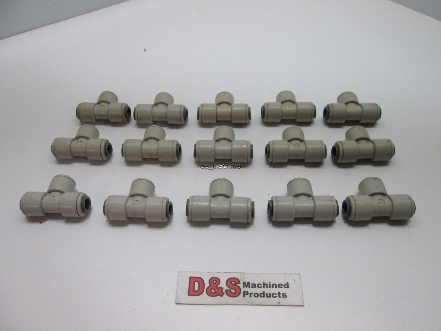 Used Lot of 15 NSF-51 Tee Fittings, 1/4" Inner