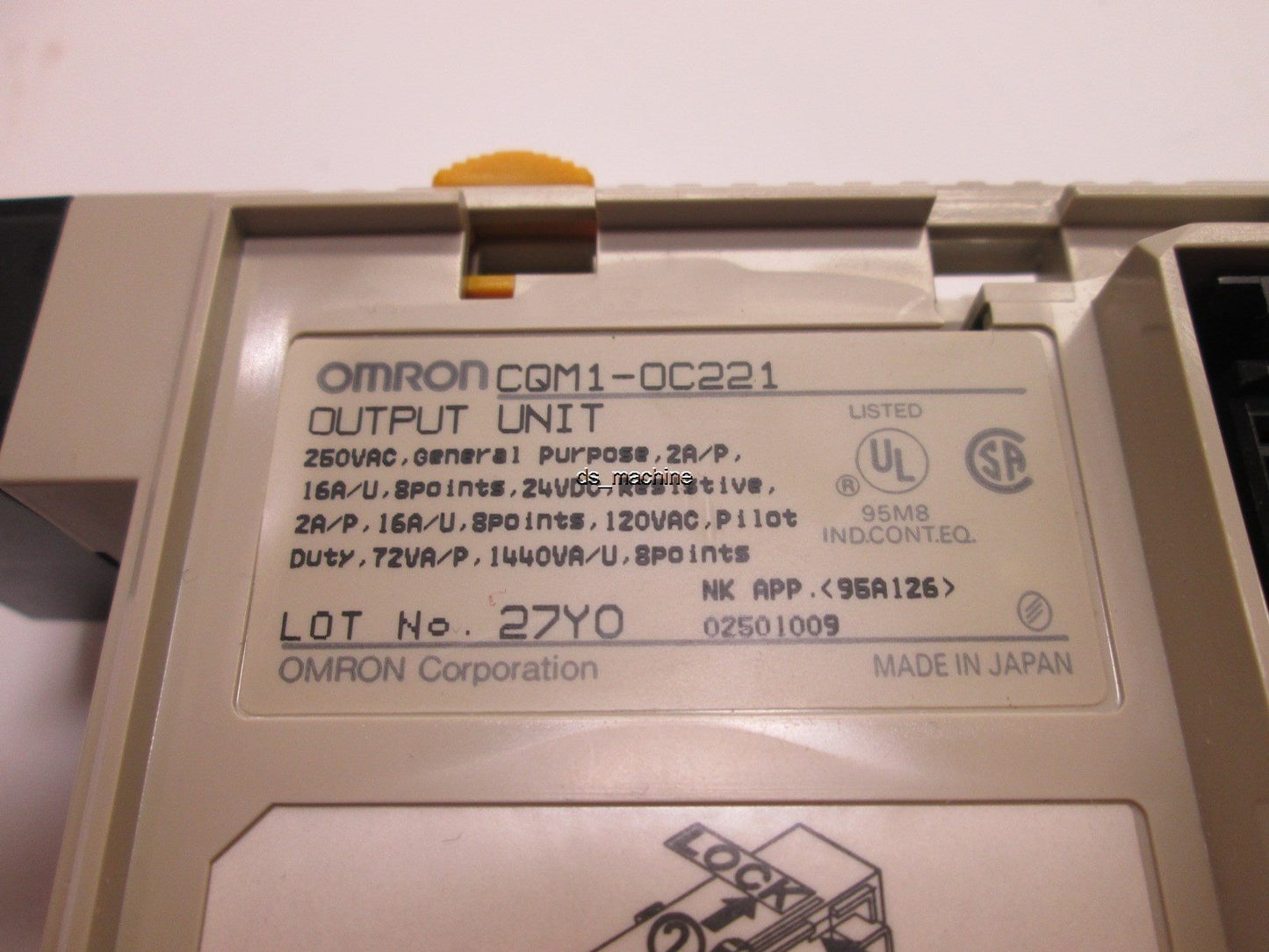 Used Omron CQM1-OC221 Output Unit 250VAC *Missing Terminal Screw Plug*