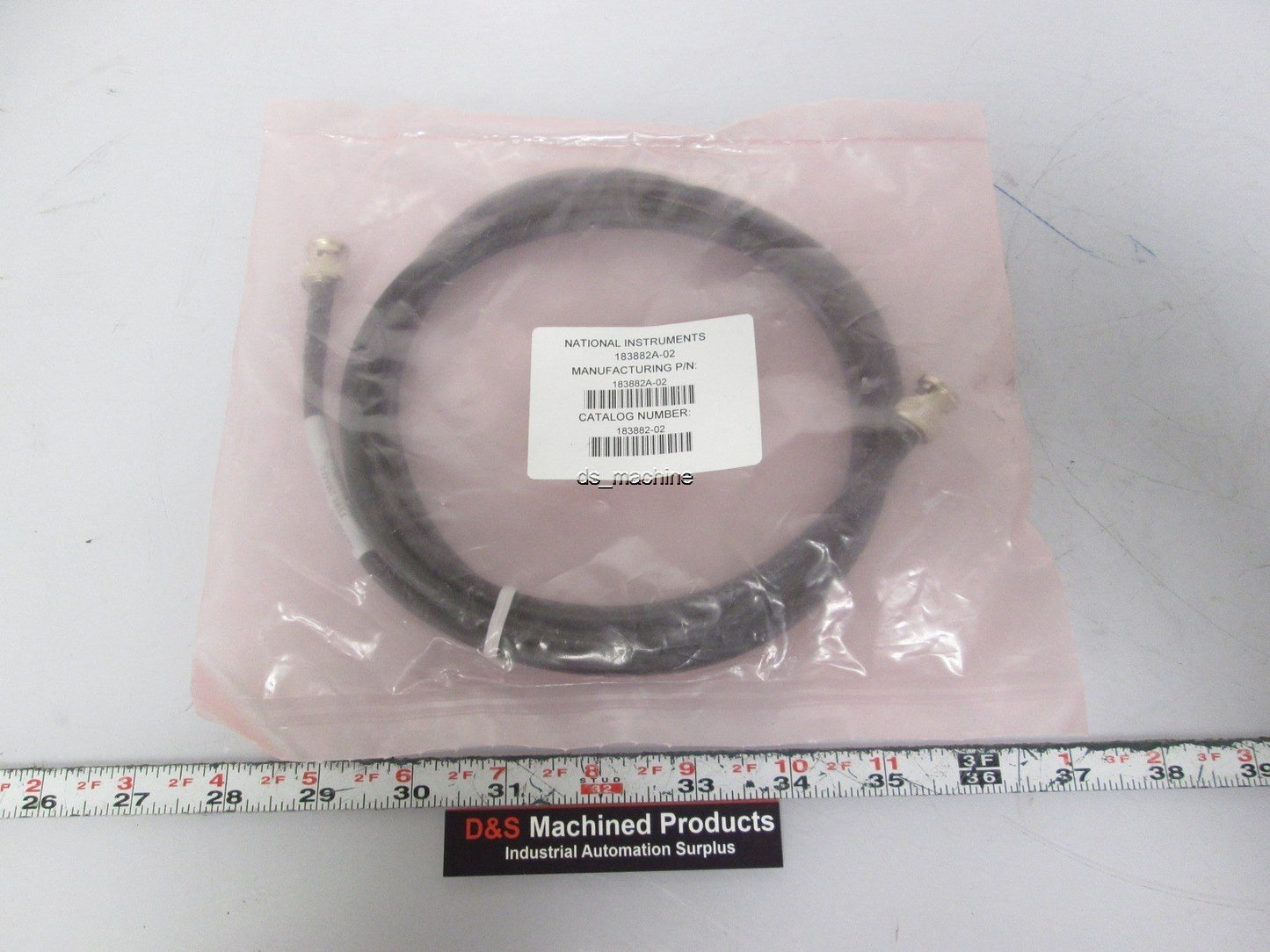 New National Instruments NI 183882A-02 BNC Coax Analog Camera Cable, 2m Long