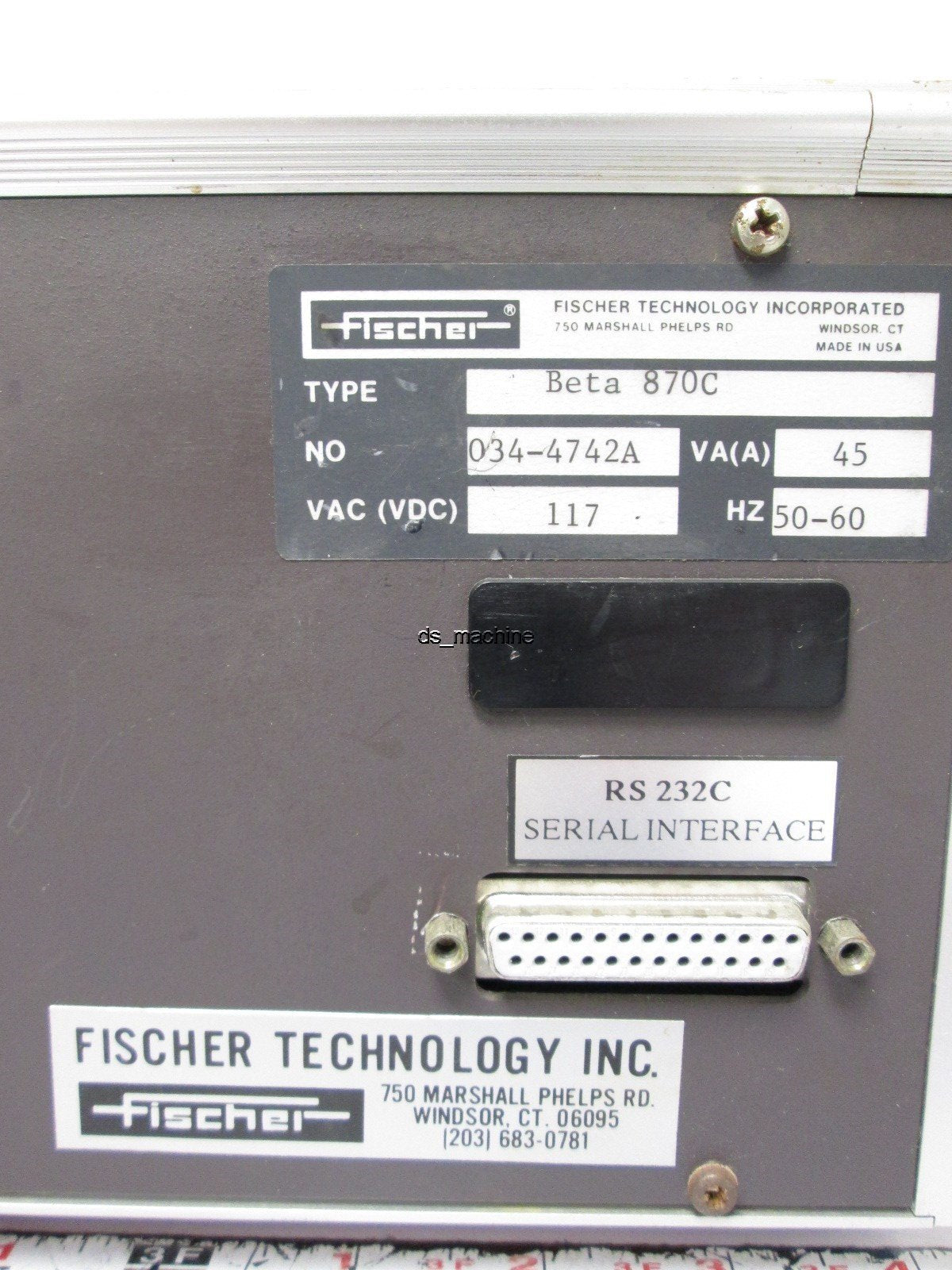 Used Fischer Beta 870C Fischerscope Control for Non-Destructive Coating Measurement