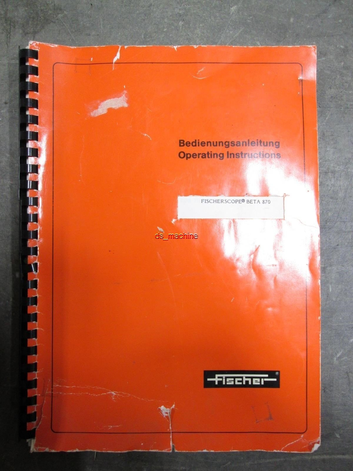Used Fischer Beta 870C Fischerscope Control for Non-Destructive Coating Measurement