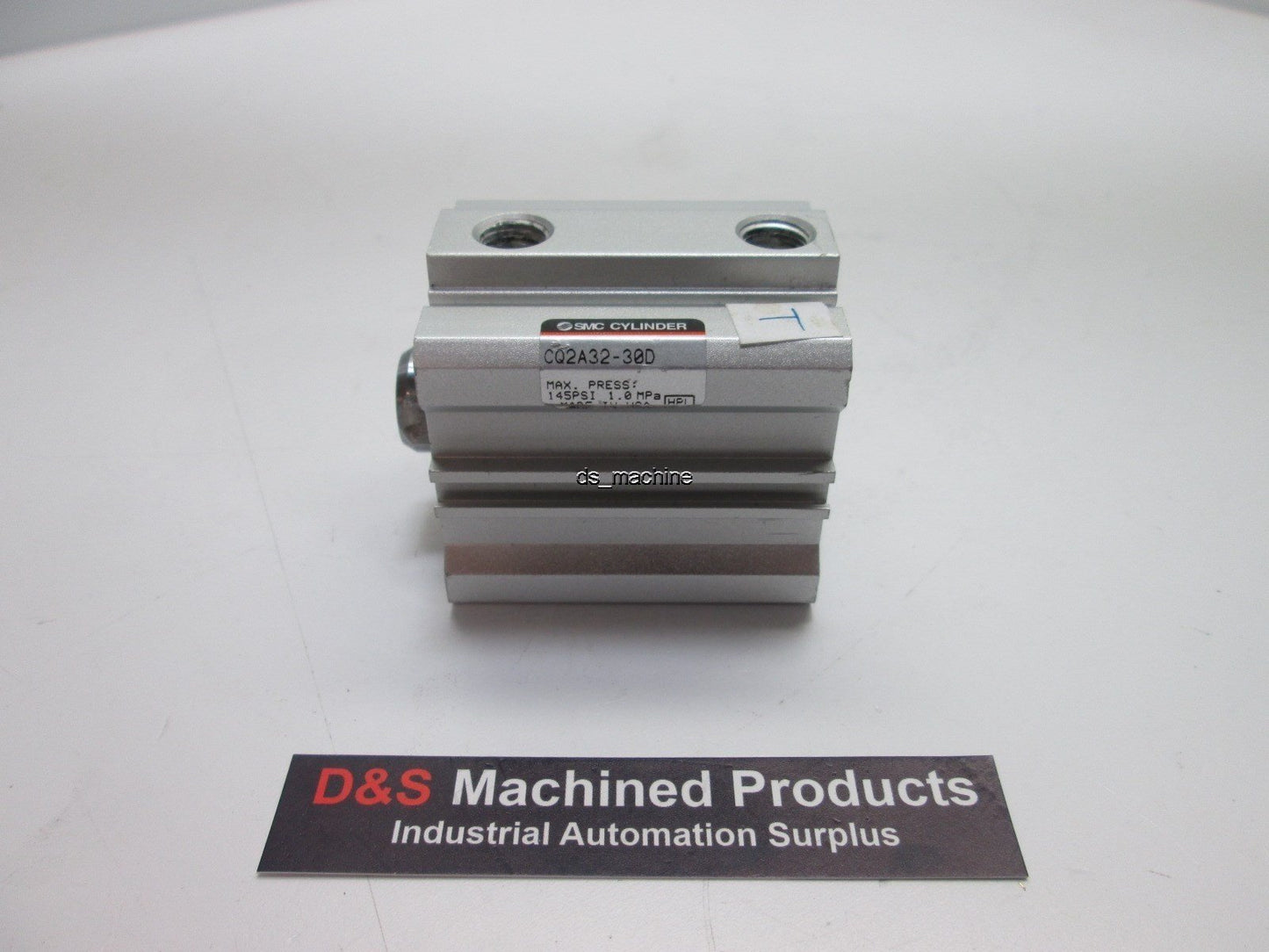 Used SMC CQ2A32-30D Pneumatic Cylinder, 30mm Stroke, 145 PSI 1.0MPa, 16mm Shaft