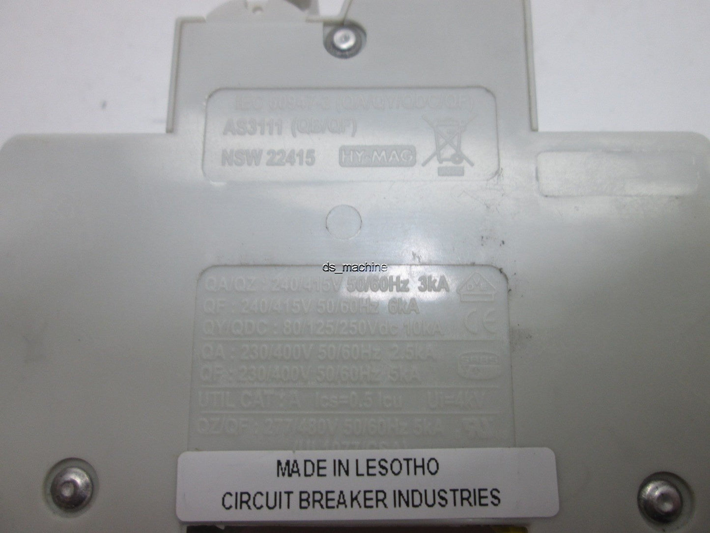 Used CBi QZ-2(13)-D Circuit Breaker 277/480V, 5A, 2-Pole