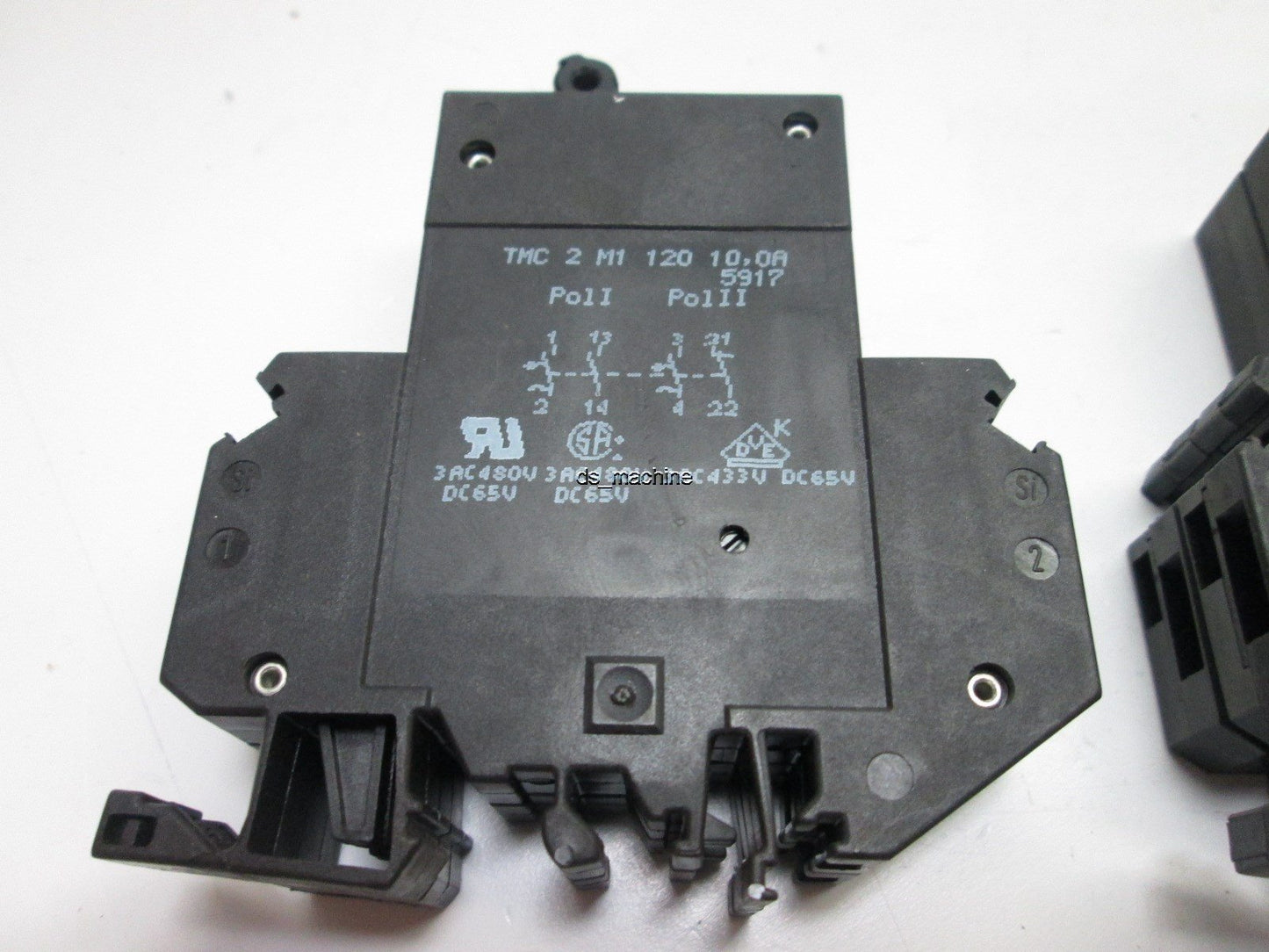 Used Lot of 3 Phoenix Contact TMC-2-MI-120-10A Circuit Breaker, 10A