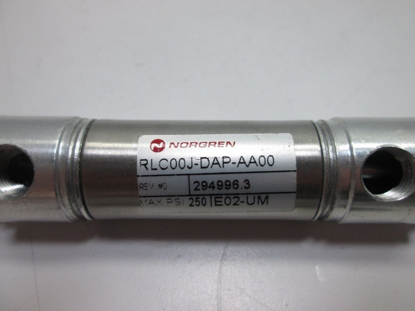 Used Norgren RLC00J-DAP-AA00 Roundline Cylinder, 1/2" Stroke, 3/4" Bore Cylinder