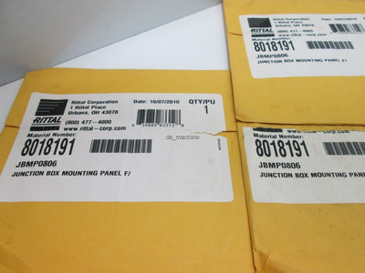 New Lot of 4 Rittal 8018191 Junction Box Mounting Panel 7.5in x 5.0in