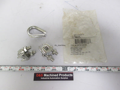 New – Open box New Suncor Stainless C0122-MC08 Cable Clip and Thimble Kit for 5/16" Cable
