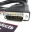 Used Parker 71-017003-10 Rev B 6K Servo Drive Cable Connector to Flying Leads, 2 FT
