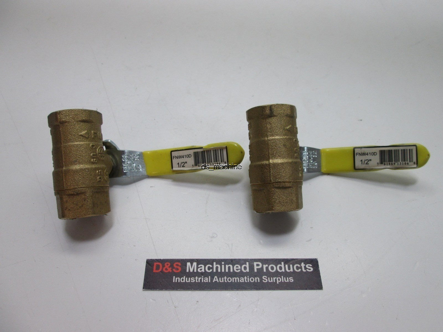 Used Lot of 2 FNW FNW410D Brass Ball Valve 1/2" NPT