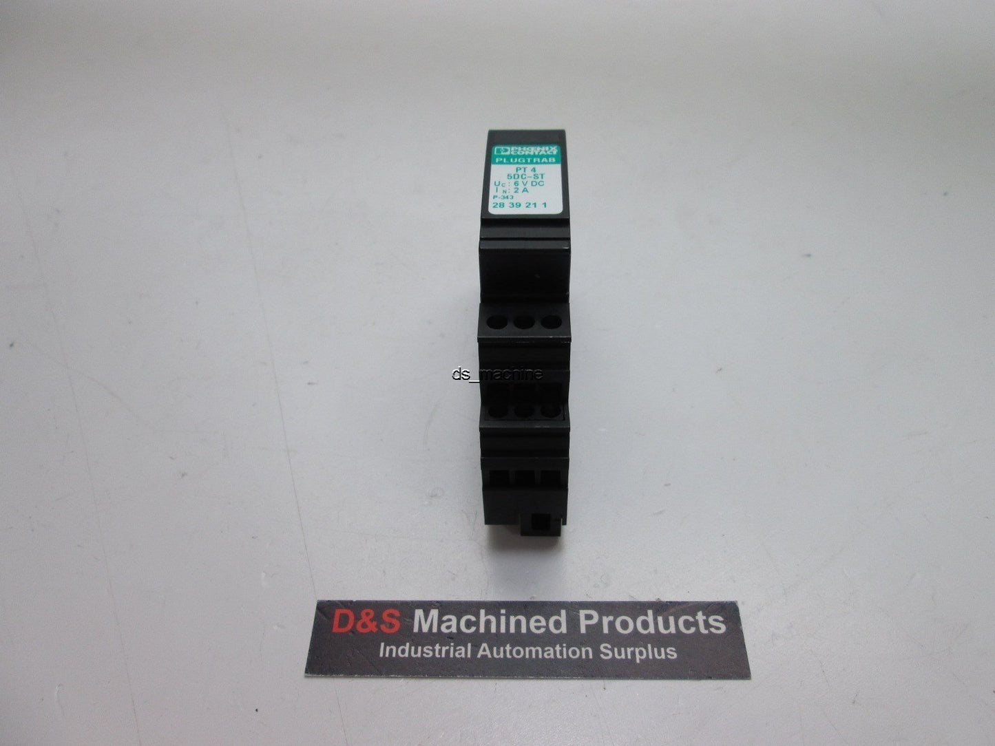 Used Phoenix Contact PT 4+F-BE 2839415 Surge Protection Base w/PT 4 5DC-ST Relay