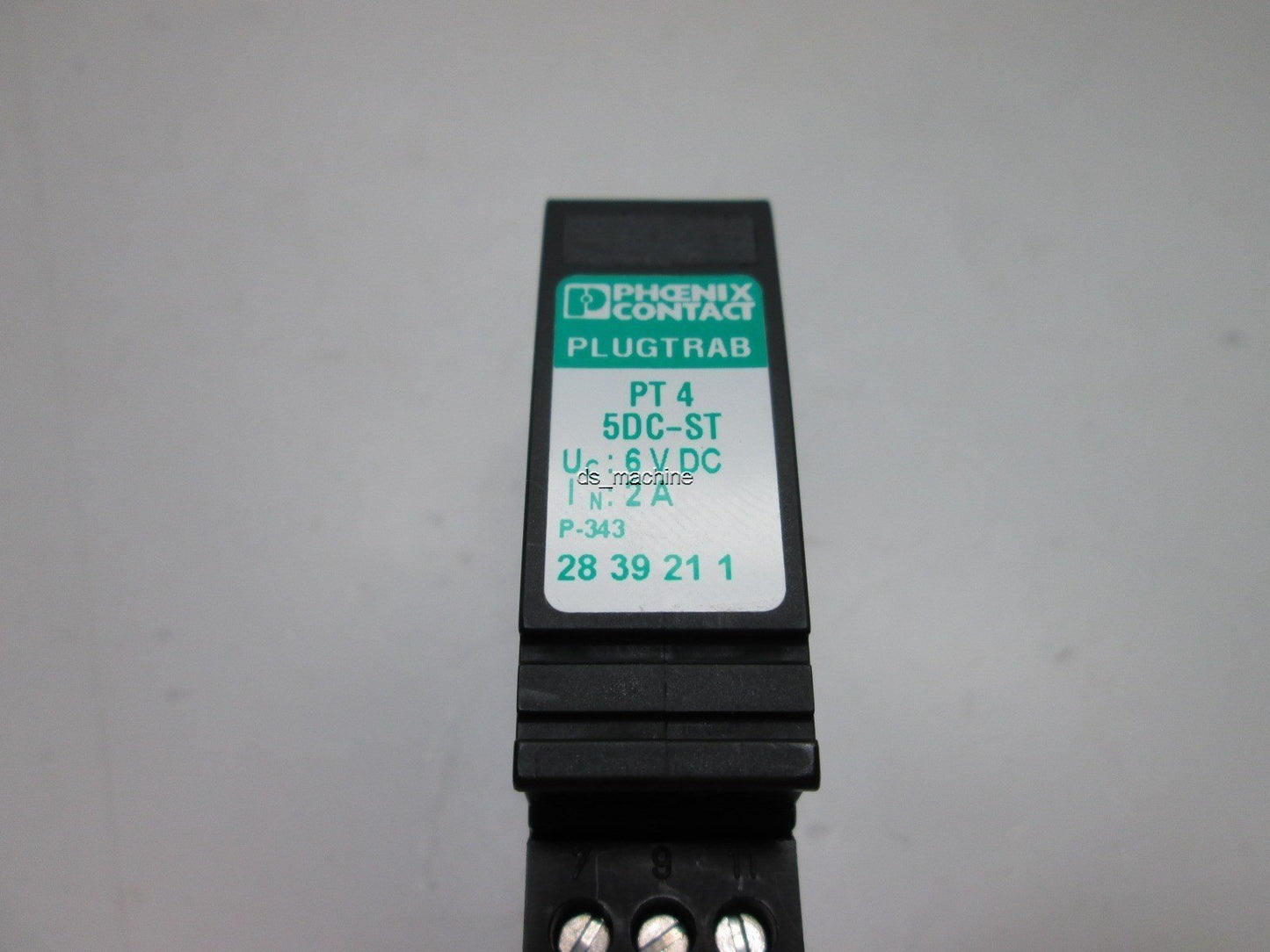 Used Phoenix Contact PT 4+F-BE 2839415 Surge Protection Base w/PT 4 5DC-ST Relay