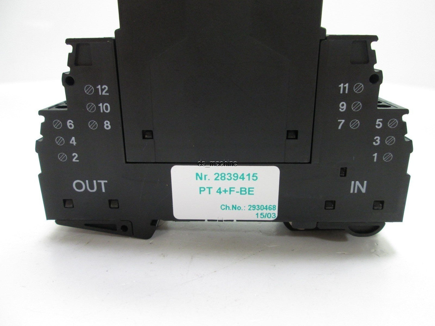 Used Phoenix Contact PT 4+F-BE 2839415 Surge Protection Base w/PT 4 5DC-ST Relay