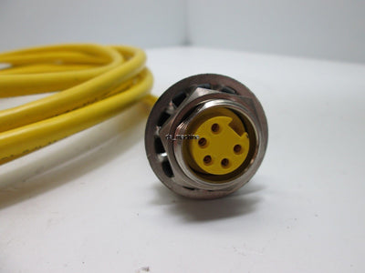 Used Banner PMCF-510C 57475 5-Pin Bulk Head Cable, Female, 11' Length